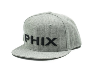 PHIX Snap Back Hat - Grey